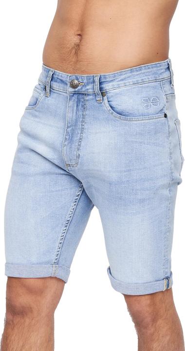 Actual product image Crosshatch Mens Tonwin Denim Embossed Shorts (Frequency band 38 (2600 MHz))