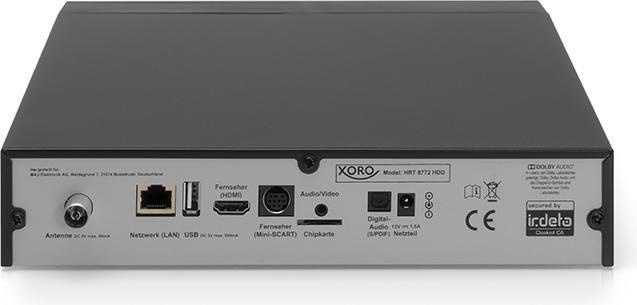 Image du produit Xoro HRT 8772 HDD (DVB-T/T2, DVB-C, Disque dur)