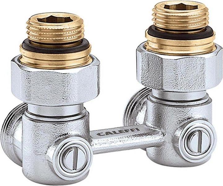 Actual product image Caleffi Two-pipe tap block 3011 Angular, 1/2inch male