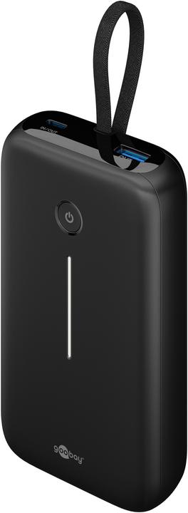 Image du produit Goobay Powerbank 20.000 mAh mit integriertem USB-C-Kabel (20000 mAh, 30 W)