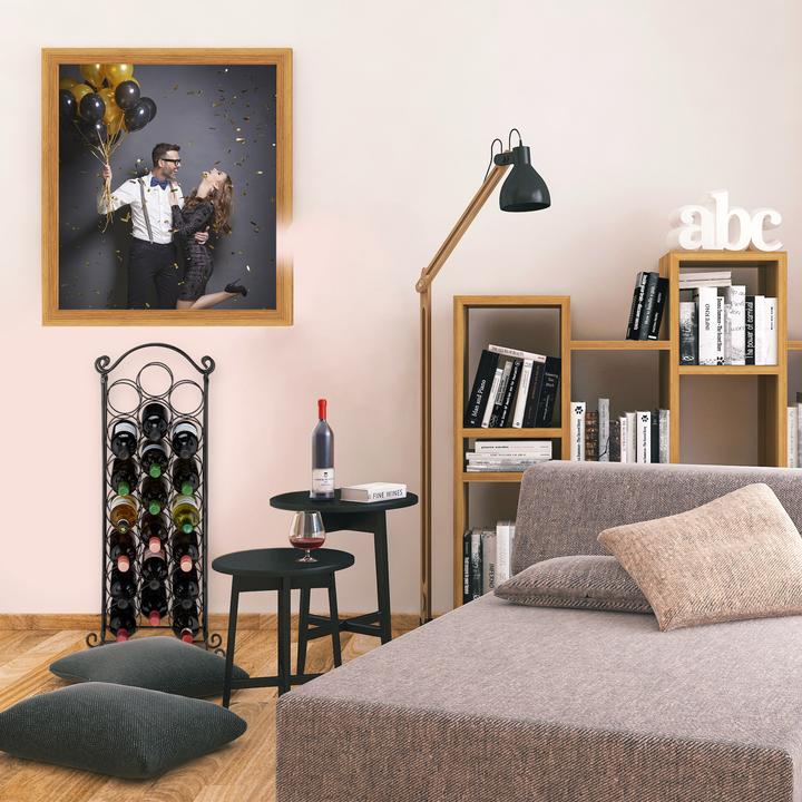 Image du produit Relaxdays Casier à vin, 21 bouteilles (33 x 20 x 88 cm, 21 Fl.)