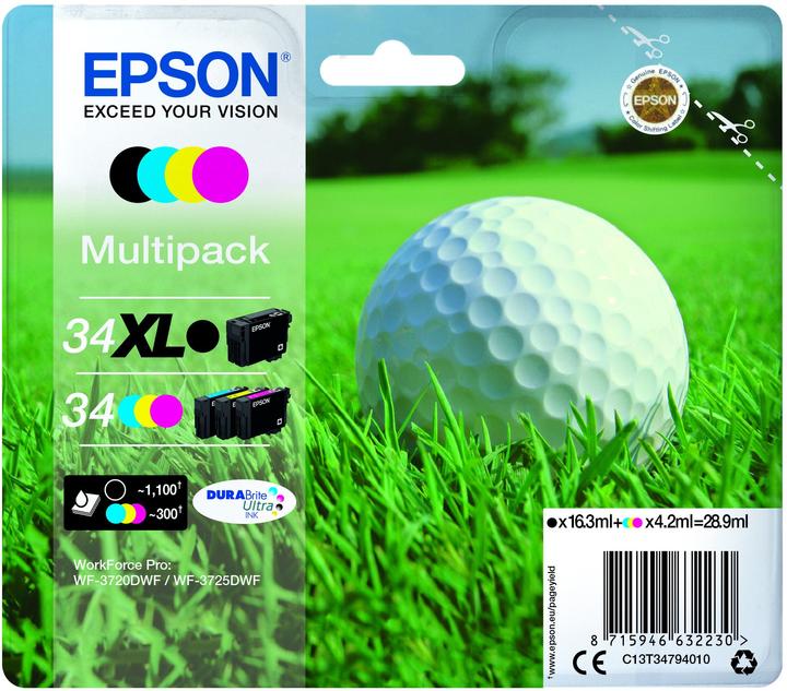 Produktbild Epson 34XL DuraBrite Ultra Multipack (M, BK, C, Y)