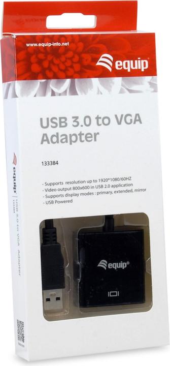 Actual product image equip USB 3.0 to VGA Adapter (USB-A, 1.40 cm)