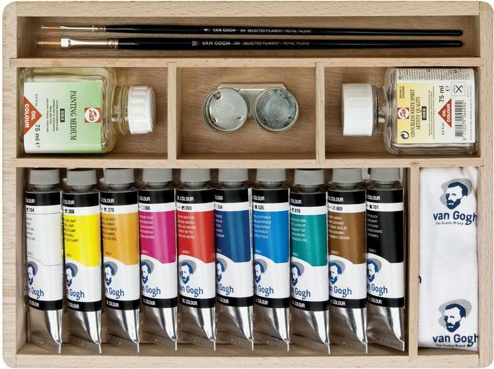 Actual product image Van Gogh Oil Paint Basic Paintbox (Multicoloured, 400 ml)