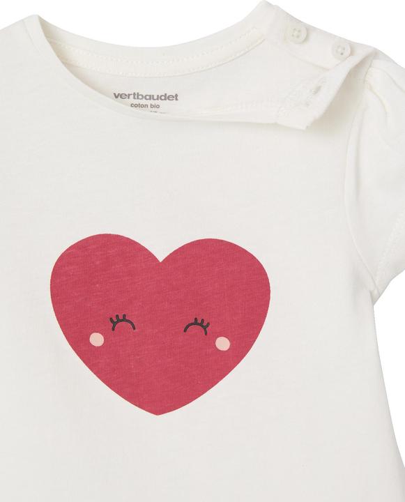 Image du produit Vertbaudet Bio-Kollektion: 3er-Pack Mädchen Shirts BASIC, Langarm & Kurzarm (74)