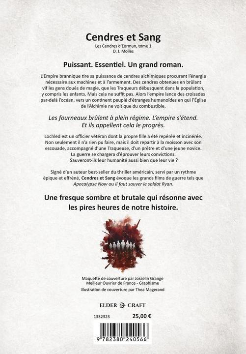 Produktbild Elder-Craft Cendres & sang (Französisch, Molles D.J., 2024)