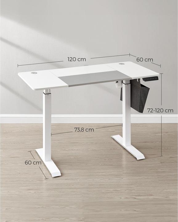 Immagine prodotto Songmics Tavolo da bar (120 x 60 x 120 cm)