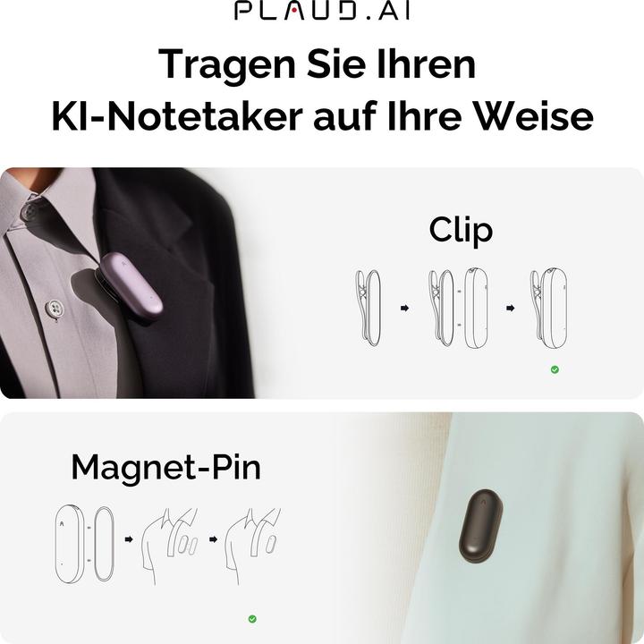 Produktbild Plaud NotePin (64 GB)