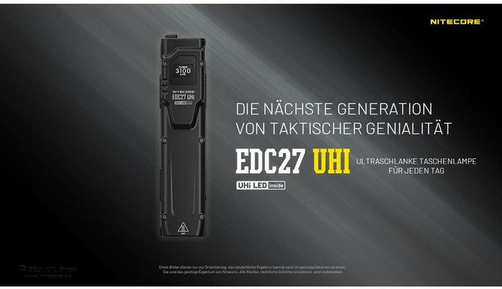 Image du produit Nitecore EDC27 UHI (13.53 cm, 3100 lm)