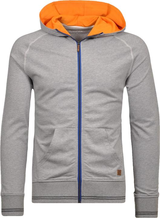 Ragman Jacke Sweat-Cardigan mit Kapuze, Reissverschluss und Kängurutasche