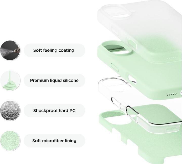 Image du produit Screenguard Etui en silicone liquide (Apple iPhone 16)