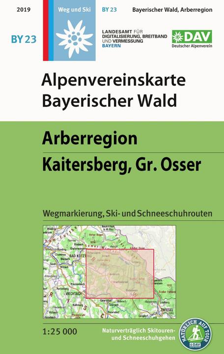 Produktbild Alpenvereinskarte Bayerischer Wald, Arb