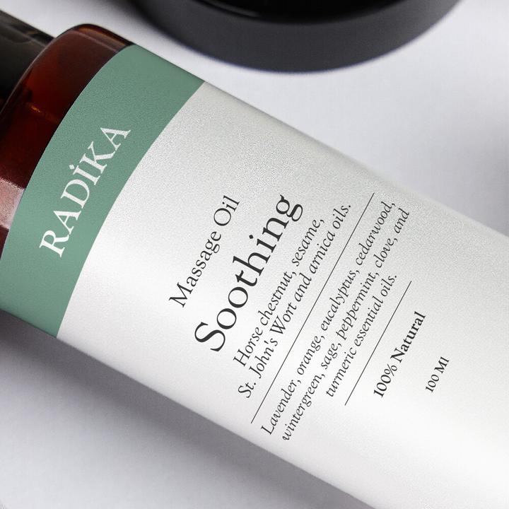 Produktbild Radika Massageöl, Beruhigendes Massage-Öl, 100% Rein, BIO, natürlich, 100 ml (100 ml)