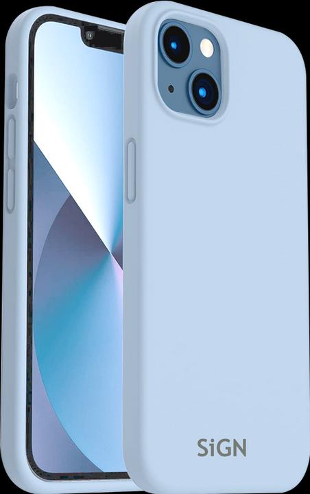 Image du produit SIGN Étui en silicone liquide pour iPhone 14 - Bleu Safir (Apple iPhone 14)