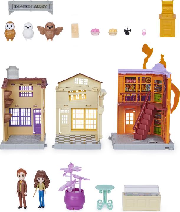 Produktbild Spin Master Wizarding World Harry Potter - Diagon Alley (Winkelgasse) Spielset mit Licht und Sound sowie 2