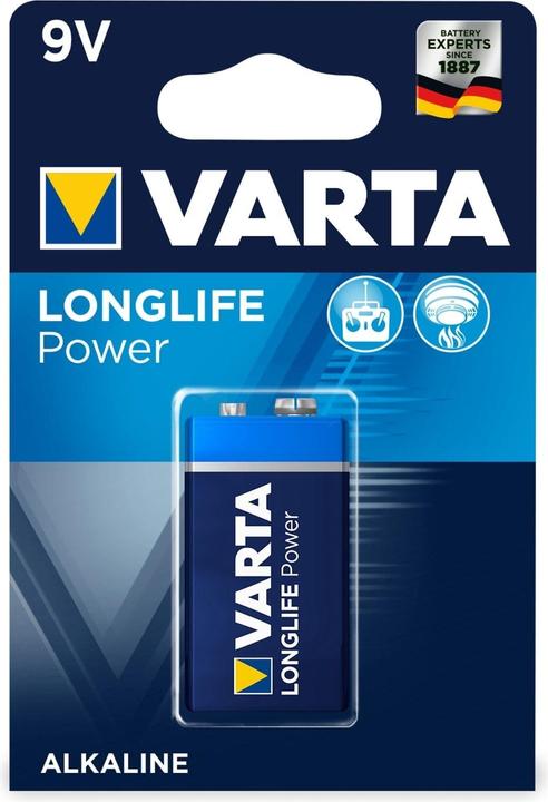 Varta LONGLIFE Power (1 Stk., 9V Block, 580 mAh)
