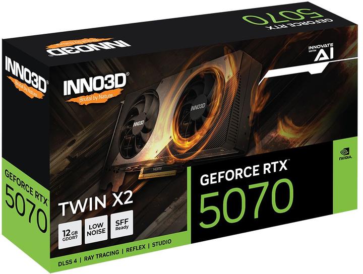 Actual product image Inno3D GeForce RTX 5070 Twin X2 (12 GB)