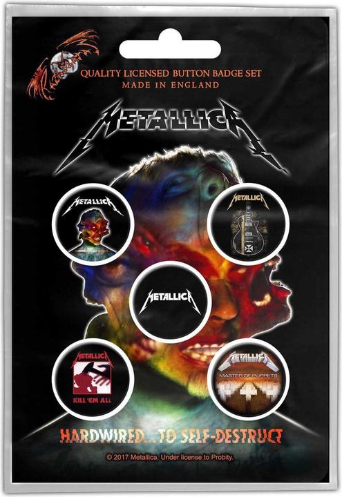 Immagine prodotto Metallica Hardwired To Self Destruct Distintivo Misura Confezione 5