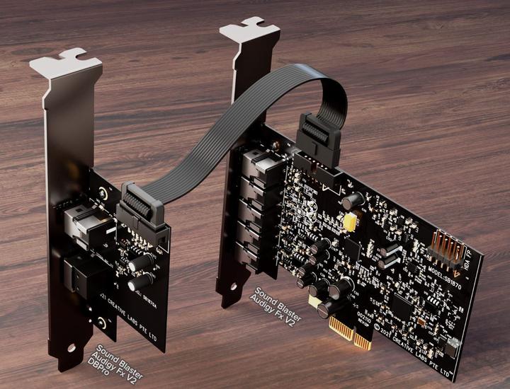 Actual product image Creative Sound blaster audigy fx v2 Built-in 5.1 channels PCI-E (Mini PCI Express)