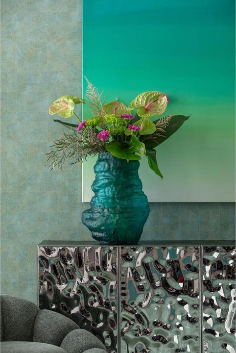 Actual product image Kare Design Vase Enrique Türkis 47cm