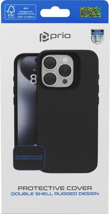 Actual product image prio Protective cover for Samsung S23 FE black (Samsung Galaxy S23 FE)