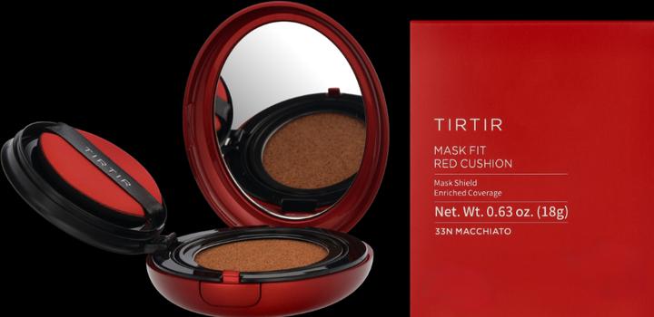 Actual product image TirTir Mask Fit Red Cushion Foundation - Full Coverage, Weightless, Skin Fit (#33N Macchiato)