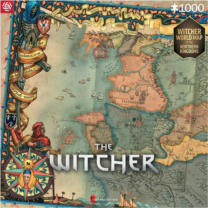 Produktbild Good Loot The Witcher: Northern Kingdom Map - Puzzle (1000 Teile)