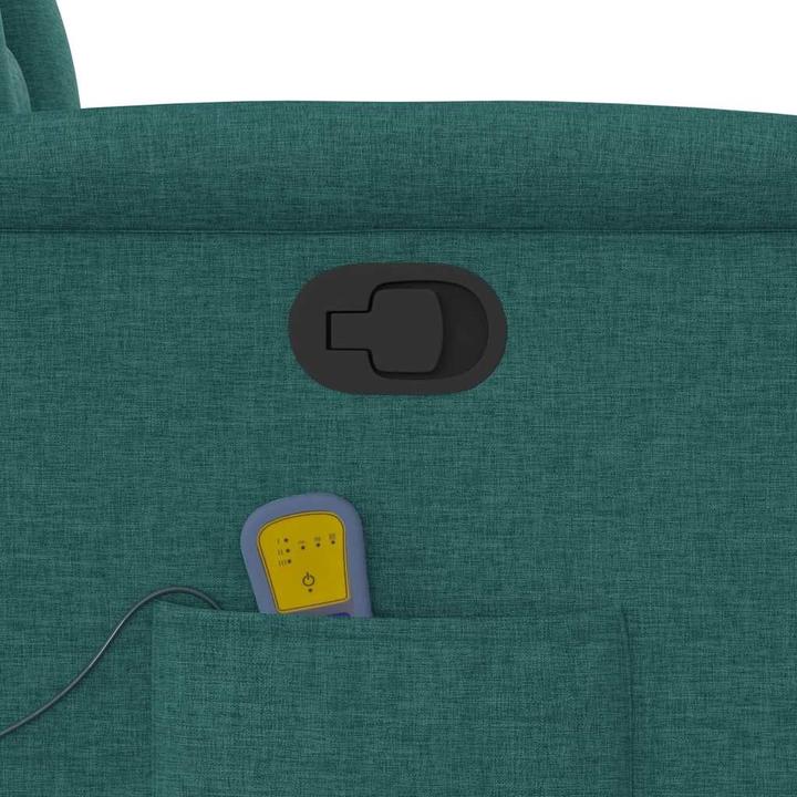 Immagine prodotto VidaXL Poltrona massaggiante con ausilio stand-up in tessuto verde scuro