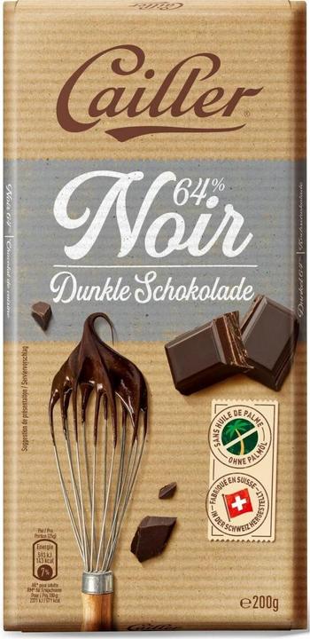 Immagine prodotto Cailler Dessert Tavoletta di Cioccolato Fondente 64% (200 g)