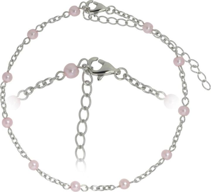 Bijouteria Fusskettchen (Stahl, Synthetische Perle, 28 cm)