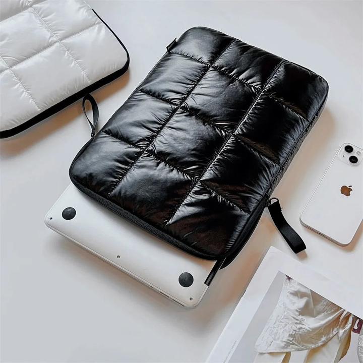 Actual product image Only-Bags.Store Down Soft Liner Bag for Ipad Macbook Air pro Dell Asus Puffer Laptop Sleeve Bag, 15-inch (15")