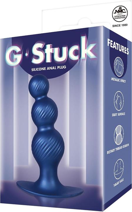 Produktbild NMC 5 inch silicone anal plug in metallic blue