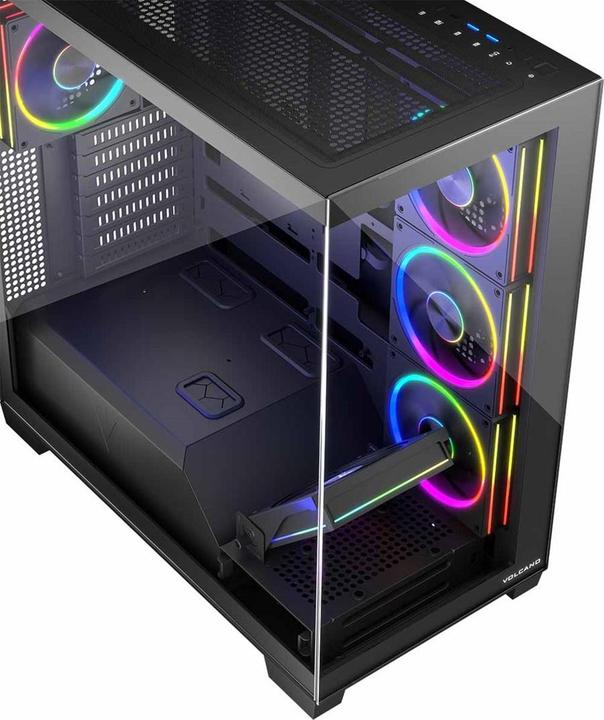 Produktbild Modecom Computergehäuse VOLCANO STELLAR ARGB MIDI 5F (ATX, Mini-ITX, mATX)