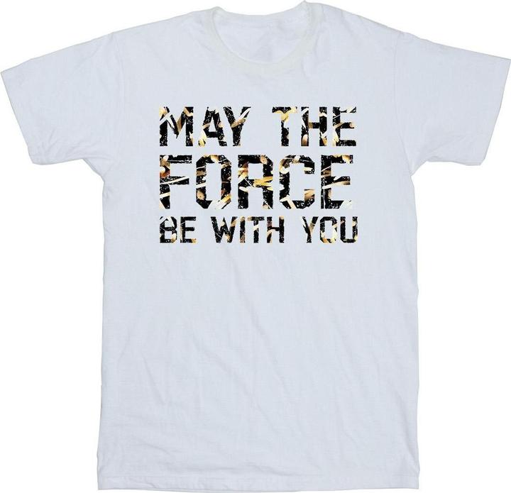 Star Wars May The Force Infill TShirt (4XL)