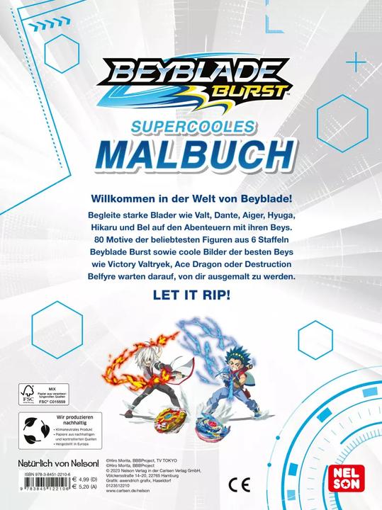 Actual product image Beyblade Burst: Super cool colouring book
