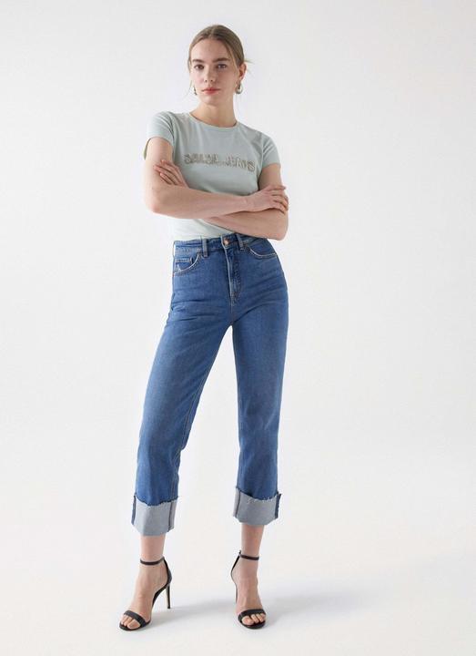 Actual product image Salsa Jeans T-shirt Beads Detail Branding T-shirt (XS)
