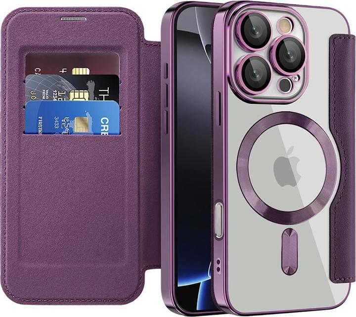 Produktbild Techsuit - SmartMag Book Case - iPhone 16 Pro - Purple (Apple iPhone 16 Pro)