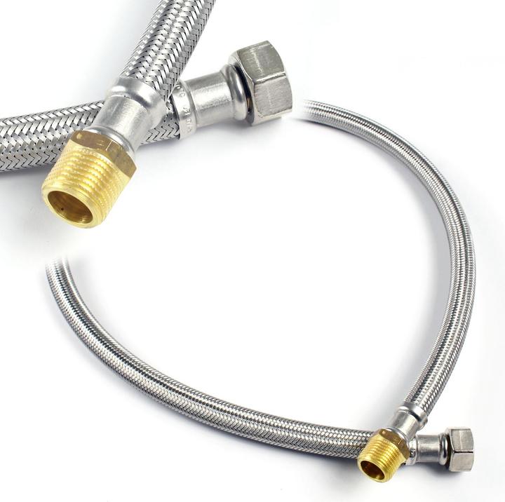 Actual product image XPOtool 600mm Flexible Hose DN13 3/4" UN (24.12mm) & 1/2" M (20.95mm) Stainless Steel EPDM Arm