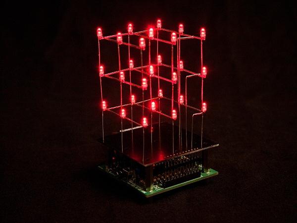 Actual product image Velleman 3D LED CUBE 3 x 3 x 3