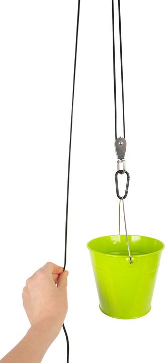 Actual product image small foot Pulley with bucket