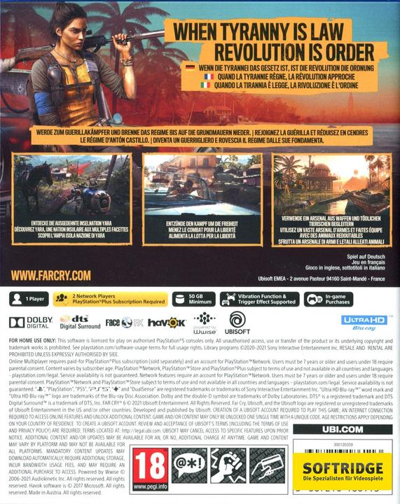 Image du produit Ubisoft Far Cry 6 (PS5, Multilingue)