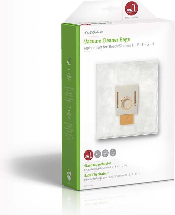 Image du produit Nedis Sacs pour aspirateurs Bosch/Siemens D - E - F - G - (1 x)
