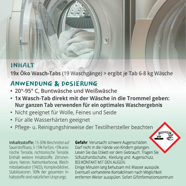 Produktbild BioBaula Waschmittel Kapseln Öko Wasch-Tabs 19 Stück (19 Waschgänge, Waschpods)