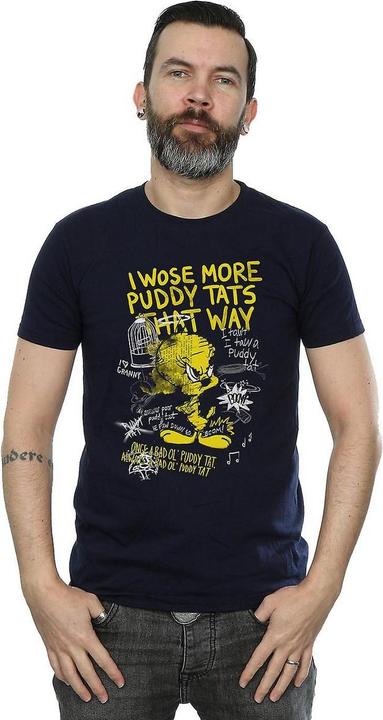 Immagine prodotto Looney Tunes Maglietta Uomo More Puddy Tats Tweety in cotone (XL)