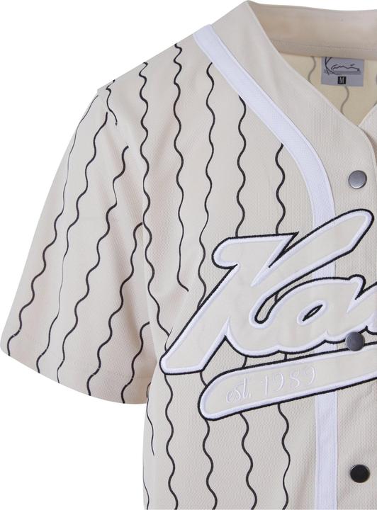 Image du produit Karl Kani KM233-014-1 KK Varsity Ziczac Pinstripe Baseball Shirt (L)