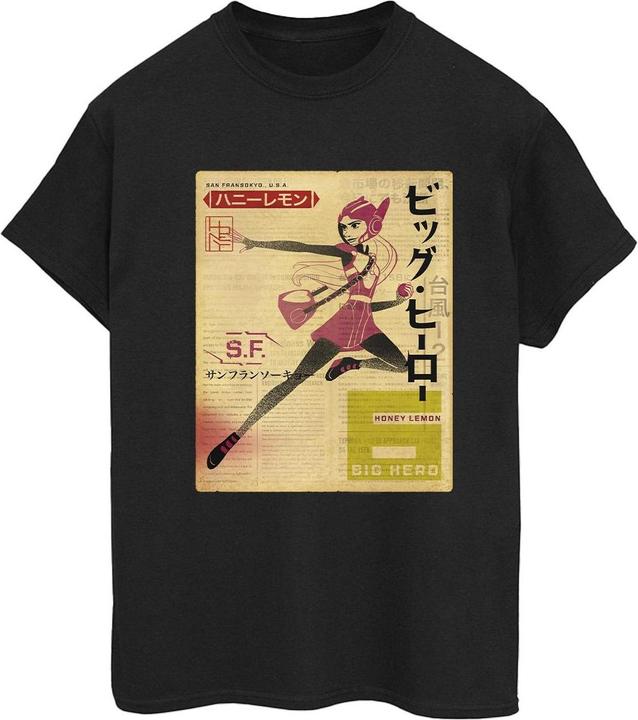 Disney Big Hero 6 Baymax Honey Lemon Newspaper TShirt (XXL)