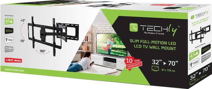 Immagine prodotto Techly ICA-PLB 23M - Staffa per TV LCD (sottile) (Muro, 70", 45 kg)