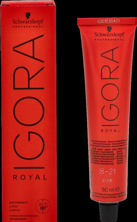 Actual product image Schwarzkopf Professional Igora Royal Take Over 8-211 (8-21 Light Blonde Ash Cendré)