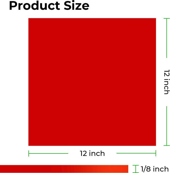 Produktbild XTool 3 mm Red Acrylic Sheets (3-Pack)