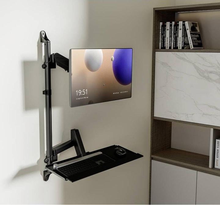 Produktbild myWall My Wall HL64L 1 Stück Monitor-Wandhalterung 43,2 cm (17") - 81,3 cm (32") Schwar (Wand, 32.01")